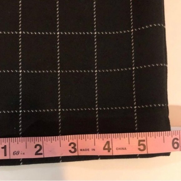 PETITE - Charter Club Cambridge Slim black checkered pants - 4P - Stylish - Picture 5 of 7